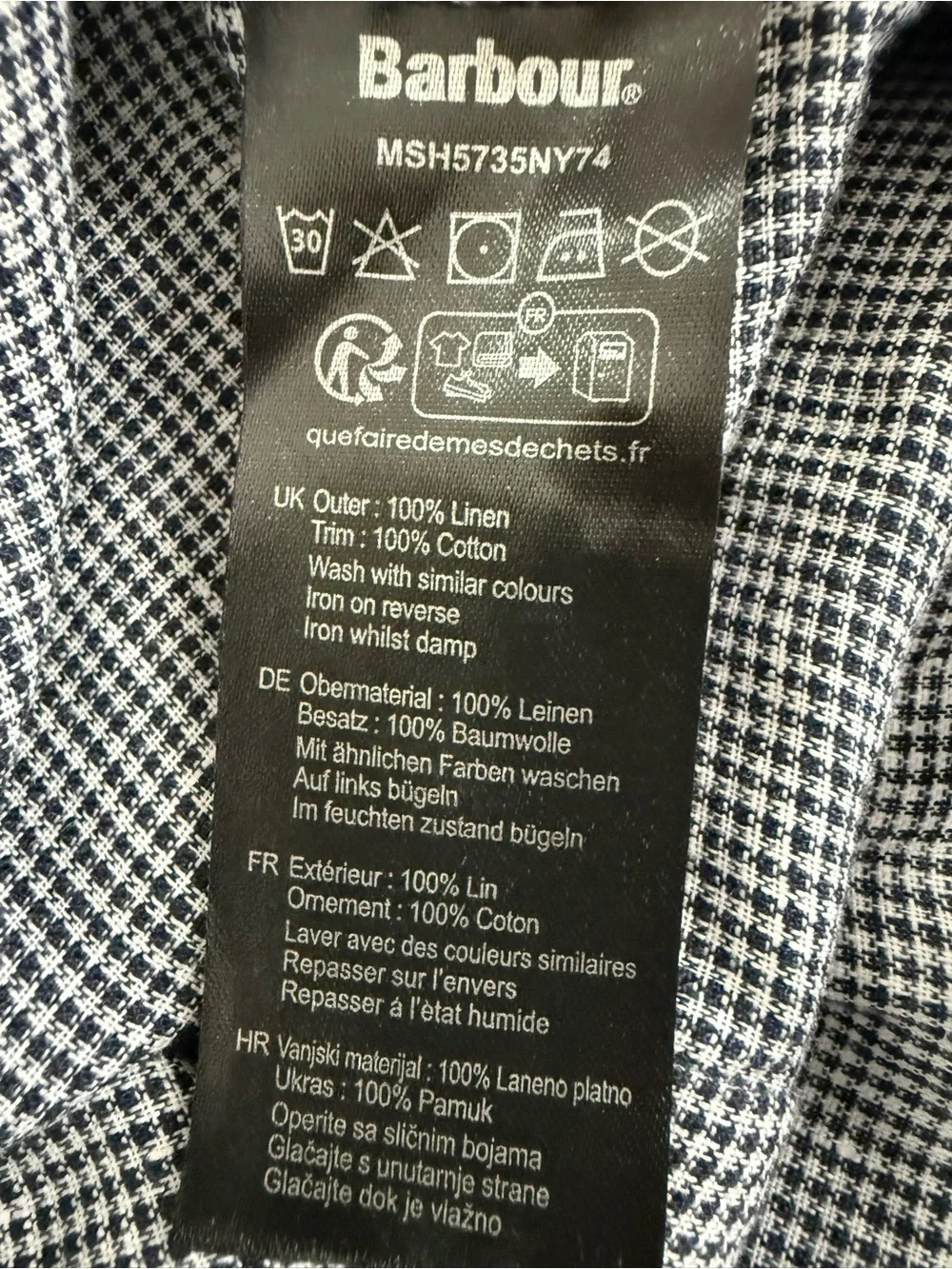 Barbour premium short